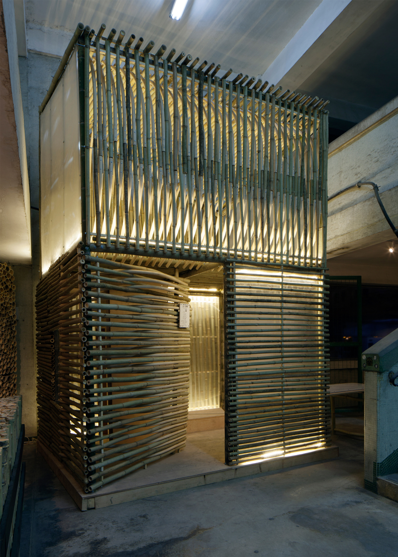 Illustration for article titled These Bamboo Micro-Homes Would Turn Abandoned Buildings Into Villages